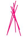 Portemanteau Sticks, Frêne rose néon laqué mat