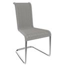 Chaise B20, Tressage I, Blanc, Acier inoxydable, mat