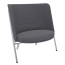 Fauteuil D70, Tissu Arco - gravier, Chrome