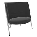 Fauteuil D70, Tissu Arco - anthracite, Chrome