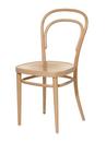 Chaise de café 214 / 214 M bois courbé originale, Sans accotoirs, Hêtre teinté naturel  , Siège en contreplaqué moulé