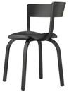 Chaise en bois 404 / 404 F, Avec accotoirs, Chêne teinté noir