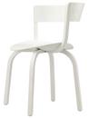Chaise en bois 404 / 404 F, Avec accotoirs, Chêne lasuré blanc