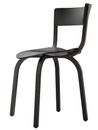 Chaise en bois 404 / 404 F, Sans accotoirs, Chêne teinté noir