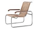 Chaise lounge cantilever S 35 L Bauhaus, Cuir de buffle brun