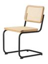Chaise cantilever S 32 V / S 64 V Pure Materials Édition spéciale, Chêne, Noir mat, Sans accotoirs