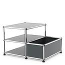 USM Haller table d'appoint avec rangement, Anthracite RAL 7016