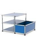 USM Haller table d'appoint avec rangement, Bleu gentiane RAL 5010