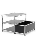 USM Haller table d'appoint avec rangement, Noir graphite RAL 9011