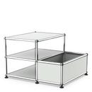 USM Haller table d'appoint avec rangement, Gris clair RAL 7035