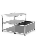 USM Haller table d'appoint avec rangement, Gris moyen RAL 7005