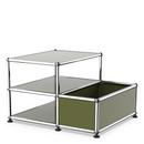 USM Haller table d'appoint avec rangement, Vert olive RAL 6003