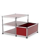 USM Haller table d'appoint avec rangement, Rouge rubis USM