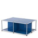 USM Haller table basse avec surfaces, Bleu gentiane RAL 5010