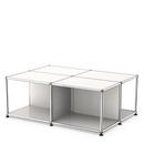 USM Haller table basse avec surfaces, Blanc pur RAL 9010