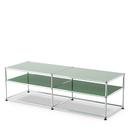 USM Haller table d'appoint type I, Verre laqué, Vert USM