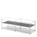 USM Haller table d'appoint type I, Verre, Anthracite RAL 7016