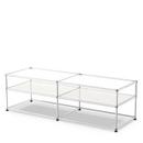 USM Haller table d'appoint type I, Verre, Blanc pur RAL 9010