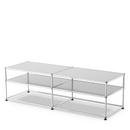 USM Haller table d'appoint type I, Métal, Argent mat USM