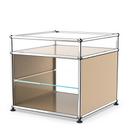 USM Haller table d'appoint et étagère verre, Beige USM