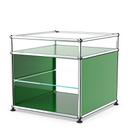 USM Haller table d'appoint et étagère verre, Vert USM