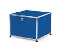 Caisson imprimante USM Haller, 50 cm, Bleu gentiane RAL 5010, Avec pieds