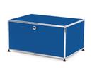 Caisson imprimante USM Haller, 75 cm, Bleu gentiane RAL 5010, Avec pieds