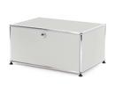 Caisson imprimante USM Haller, 75 cm, Gris clair RAL 7035, Avec pieds