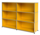 Meuble mixte Highboard L ouvert, Jaune or RAL 1004