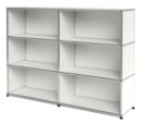 Meuble mixte Highboard L ouvert, Blanc pur RAL 9010