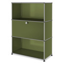 Meuble haut Highboard M avec 1 porte battante , Vert olive RAL 6003