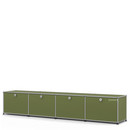 Meuble bas Lowboard pour enfants USM Haller, Vert olive RAL 6003