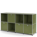 Meuble mixte Sideboard pour enfants USM Haller, Vert olive RAL 6003