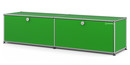 Meuble bas Lowboard L USM Haller avec deux portes abattantes, Vert USM