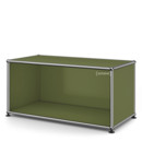 Meuble bas Lowboard M USM Haller ouvert, Vert olive RAL 6003