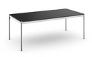 Table USM Haller Plus, 200 x 100 cm, 41-Linoléum noir, Sans plateau coulissant