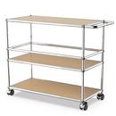 USM Haller chariot bar Type III, Beige USM, Souples pour sols durs