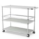 USM Haller chariot bar Type III, Gris clair RAL 7035, Souples pour sols durs