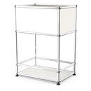 USM Haller meuble de bar type II, Blanc pur RAL 9010, Patin de nivelage