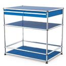 USM Haller meuble bar avec tiroirs, Bleu gentiane RAL 5010