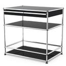 USM Haller meuble bar avec tiroirs, Noir graphite RAL 9011