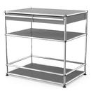 USM Haller meuble bar avec tiroirs, Gris moyen RAL 7005