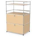 USM Haller meuble mini-bar , Beige USM, Avec 2 portes abattantes