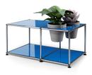 Table d'appoint USM Haller Monde végétal , Bleu gentiane RAL 5010, Basalte