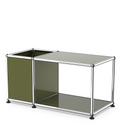 USM Haller table d'appoint avec rangement, Vert olive RAL 6003, 35 cm