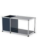 USM Haller table d'appoint avec rangement, Bleu acier RAL 5011, 35 cm