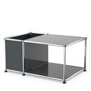 USM Haller table d'appoint avec rangement, Anthracite RAL 7016, 50 cm