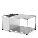 USM Haller table d'appoint avec rangement, Argent mat USM, 50 cm