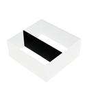 Panneau de séparation pour boîtes métalliques insérées dans portes coulissantes, 50 cm, Noir graphite RAL 9011