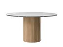 Table Cabin, Ø 130 cm, Chêne clair / marbre pietra